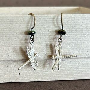 Dragonfly Earrings Sterling Silver